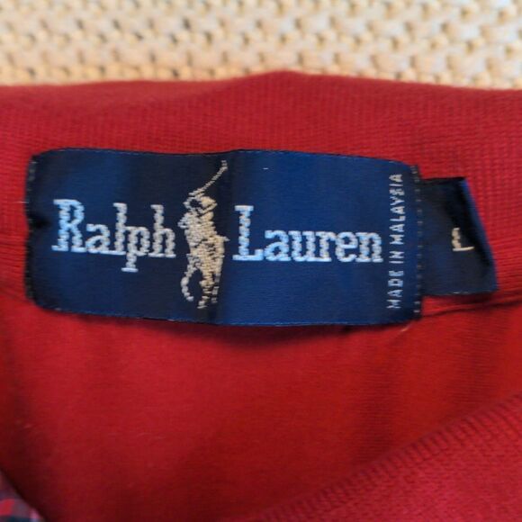 🤩 Ralph Lauren red retro Polo size large 🤩 2 for $20 - Picture 2 of 7